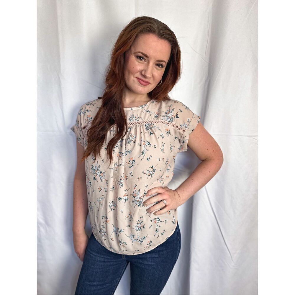 Loft pink top